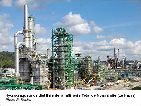 DHC - Hydrocraqueur de distillats de la raffinerie Total de Normandie (Le Havre)