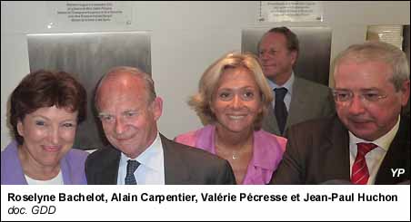 Roselyne Bachelot, Alain Carpentier, Valérie Pécresse et Jean-Paul Huchon