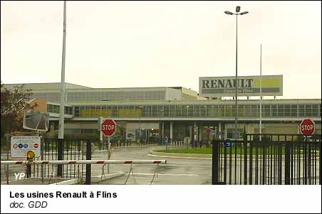 Les usines Renault à Flins