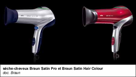 sèche-cheveux Braun Satin Pro et Braun Satin Hair Colour