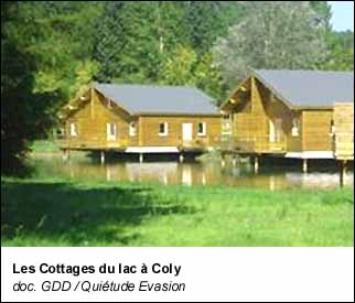 Les Cottages du lac à Coly