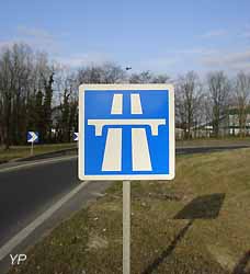 panneau d'entrée d'autoroute