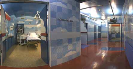 salle d'accouchement de la clinique Lafourcade 