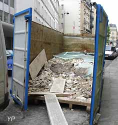 benne de gravats