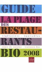 Guide La Plage des restaurants bio 2008