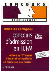 Concours d'admission en IUFM - 2007