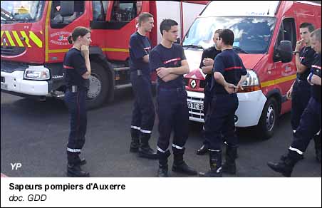 sapeurs pompiers d'Auxerre