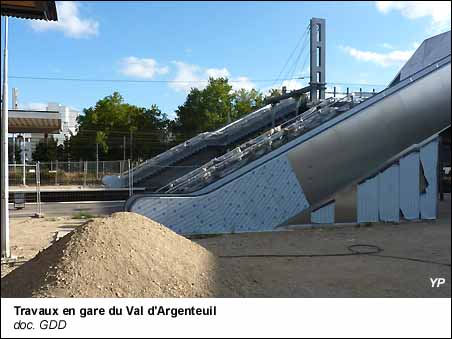 Travaux en gare du Val d'Argenteuil