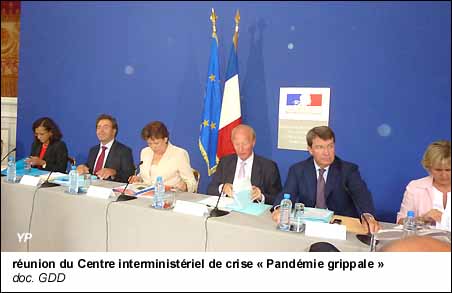 réunion du Centre interministériel de crise « Pandémie grippale »