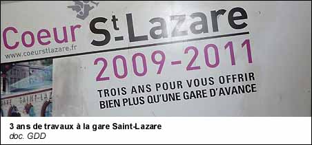 3 ans de travaux à la Gare Saint-Lazare