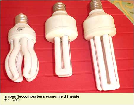 lampes fluocompactes à économie d'énergie