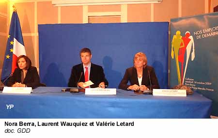 Nora Berra, Laurent Wauquiez et Valérie Letard au colloque 