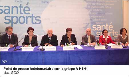 Point de presse hebdomadaire sur la grippe A H1N1