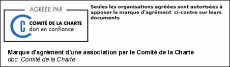 Marque d'agrément d'une association par le Comité de la Charte
