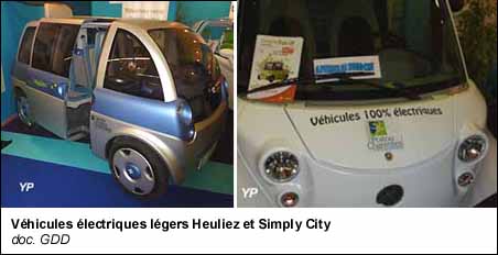 Véhicules électriques légers Heuliez et Simply City