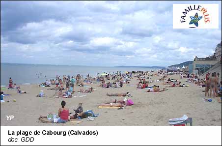 La plage de Cabourg (Calvados)