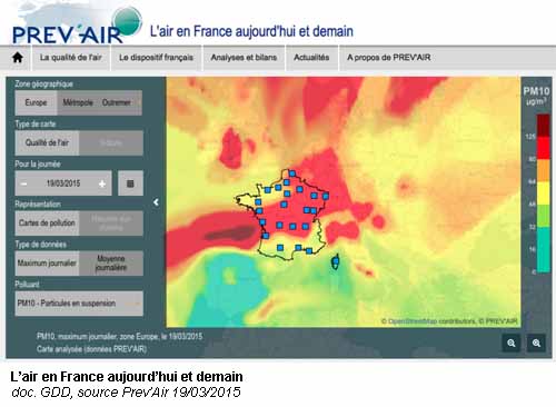 L'air en France le 19/03/2015 (doc. Yalta Production)