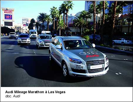 Audi Mileage marathon à Las Vegas