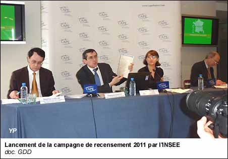 Lancement de la campagne de recensement 2011 par l'INSEE