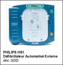 Défibrillateur Automatisé Externe Philips HS1