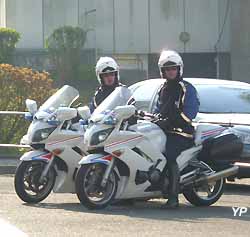 motards de la police