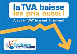 baisse de la TVA à 5,5% dans la restauration 