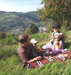 pique-nique sur les hauteurs de La Bresse