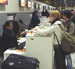 enregistrement des passagers