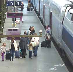 sur le quai de la gare de Lyon