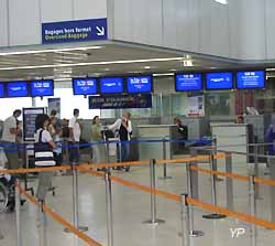 enregistrement des bagages à Orly 