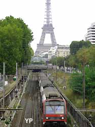 le RER et la tour Eiffel 