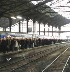 grêve à la Gare Saint-Lazare