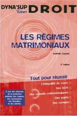 Les régimes matrimoniaux