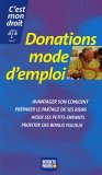 Donations, mode d'emploi