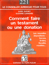 Comment faire un testament ou une donation