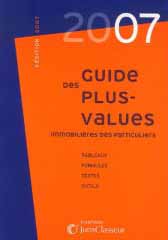 Guide des plus-values immobilières des particuliers